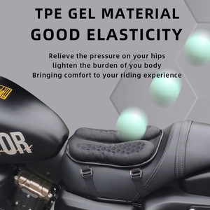 Funda para asiento de bicicleta eléctrica, cojín universal negro grueso que absorbe los golpes, cojín para asiento trasero de Scooter, talla única para todos - Product Image 5