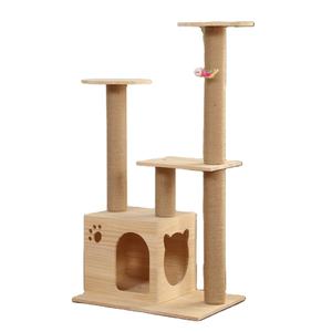 Hot Selling Modern Groot Massief Hout Luxe <span class=keywords><strong>Cactus</strong></span> Kat Klimmen Boomtoren Huis <span class=keywords><strong>Scratcher</strong></span> - Product Image 1