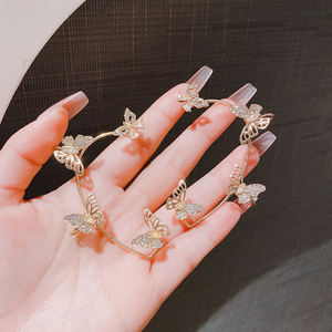 <span class=keywords><strong>Pendientes</strong></span> de Clip con Forma de Mariposa y Circonitas Brillantes, Estilo Moderno 2026, <span class=keywords><strong>Sin</strong></span> Perforación, para <span class=keywords><strong>Mujer</strong></span>, Joyería para Fiestas, Regalos, Venta al por Mayor - Product Image 6