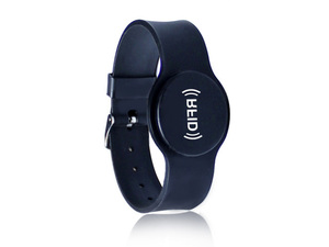 Bracelet en silicone RFID NFC HF personnalisé MW avec mini-étiquette, étanche et antivol, pour paiement, <span class=keywords><strong>contrôle</strong></span> d'accès et partage sur les réseaux sociaux - Product Image 1