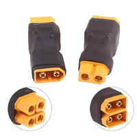 Connecteur parallèle XT60-Adaptateur de soudage intégré 1 mâle à 2 femelles et 1 femelle à 2 mâles pour batterie et contrôle de vol