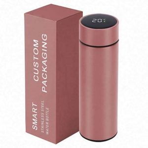 Bouteille intelligente en acier inoxydable de 500 ml, personnalisable, promotionnelle, avec affichage numérique de la température, vente en gros - Product Image 3
