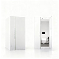 Cabines de toilettes intelligentes préfabriquées intégrées de luxe de qualité commerciale haut de gamme pour l'intérieur
