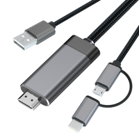 LD29 Plug and Play Micro USB Type C Type-c Câble USB-C vers HDMI Émetteur Audio Vidéo Mobile Adaptateur AV Numérique pour iPhone