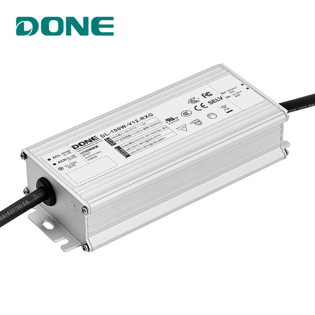 100W 12V 24V 36V 48V Constant Voltage LED Driver IP67 Waterproof 0-10V PWM Dimming for Billboard Street Floodlight Lighting