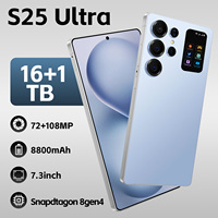 Ponsel Pintar Android 5G S25 Ultra Family Sharing Pasar Global 2026 16GB 1TB Layar 7.3 Inci Baterai 8000mAh Pengenal Wajah LTE CDMA