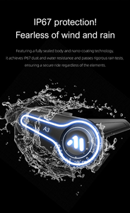 Auriculares Bluetooth para Casco de Motocicleta, Intercomunicador Inalámbrico con Cancelación de Ruido para Motociclismo, Música, Llamadas y Comunicación - Product Image 6