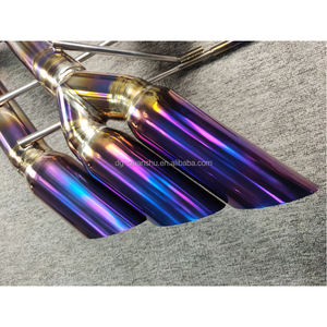 Silencieux d'échappement pour Benz W463 G63 G500 avec convertisseur catalytique en alliage de titane, système Catback - Marque KAZE en métal - Product Image 5