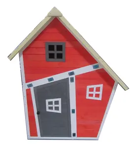 Pabrik Kustom Grosir Besar Sale Anak Taman Rumah Kayu Murah Karton Playhouses untuk Anak-anak Outdoor