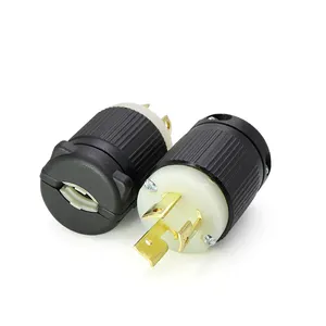 NEMA L6-15P 15A 250V 3-PRONG LOCKING MALE PLUG, C-UL APPROVAL