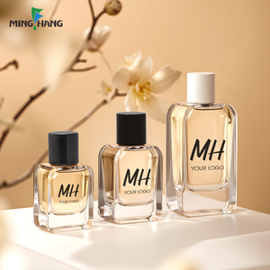 Logo di lusso personalizzato etichetta 30ml 50ml 100ml bottiglia di profumo di vetro di spessore Spray di vetro vuoto con tappo Parfum bottiglia - Product Image 1