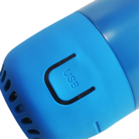 Botol minum Bluetooth nirkabel, pengeras suara dinding ganda terisolasi vakum Stainless Steel