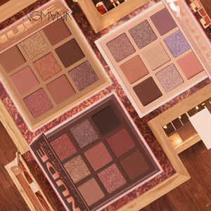 Paleta de Sombras de Ojos Langmanni <span class=keywords><strong>Huda</strong></span> de 9 Colores, Alta Pigmentación, Brillante, Mate, Larga Duración, No se Agrieta, Polvo Metálico Seco, Comercio Transfronterizo - Product Image 3