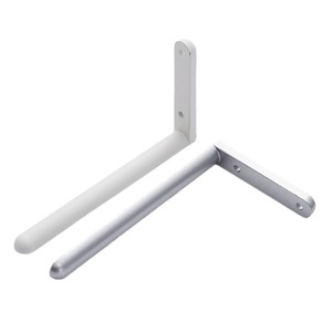 Soporte de pared en forma de L Jfs de 5 mm de grosor, resistente, negro, para muebles de gabinete - Product Image 5