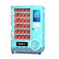 Distributeur automatique réfrigéré intelligent commercial pour snacks et boissons, écran tactile, paiement sans espèces, homologué CE, capacité 300-600