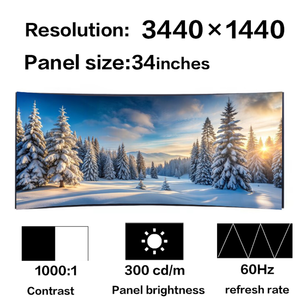 สินค้ามาใหม่ 34 นิ้วจอแสดงผล LCD แบบโค้งสำหรับเดลล์ U3415W สำหรับเอซุส PG348Q - Product Image 3