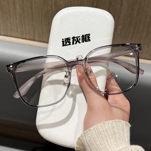 Monture de lunettes rectangulaire ultra-légère style coréen en TR90 pour femmes, avec verres PC pleine monture, design léger, pour grands visages - Product Image 4