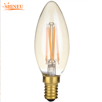 Ampoule LED C35 transparente E14 à intensité variable, blanc chaud 2700K, filament antique, IRC 80, durée de vie de 50 000 heures, pour décoration de Noël