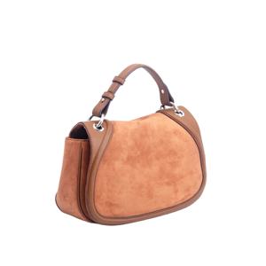 カスタムOEM/ODM本物のレザー & スエードハーフムーンハンドバッグメーカー中国から - Product Image 2