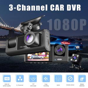 DVR A1 Hochempfindliche IPS-LKW-DVR-Kamera <span class=keywords><strong>3</strong></span> Kameras 1080P Dashcam Videorekorder WLAN Front Innen Liveansicht für Flotten - Product Image 2