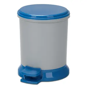 狂暴8L塑料垃圾箱尿布罐垃圾家庭使用带踏板的小尺寸垃圾箱