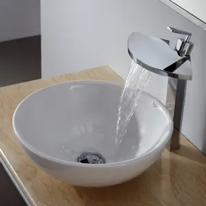 Modernes 280 mm 330 mm 400 mm Sprühglas Lavabo Waschbecken Handwaschbecken bunte Keramik rundes Bad Waschbecken Schüssel Kunstwaschbecken