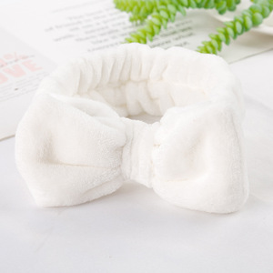 Fascia per capelli morbida in pile di corallo croce Top Kont fascia per capelli fascia per capelli elastica per donne ragazze lavaggio viso turbante copricapo accessori per capelli - Product Image 3