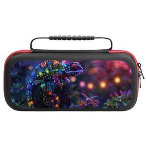 Chameleon Fantasy Art Glowing Case para Nintendo Switch Lite/OLED Video Game Player Estuche de transporte Compatible - Product Image 6