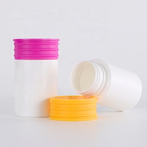 New Arrival 160ML White Round Straight HDPE <b>Bottle</b> Health Care Supplement Nutrition Powder <b>Bottle</b> With Lids - Product Image 6