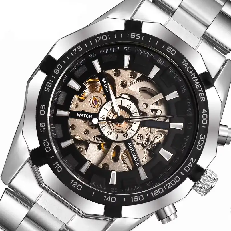 Watch New Men Brand Automatic Skeleton Mechanical Watch Luxury Sport Watch Men Waterproof Watch Man Wristwatches