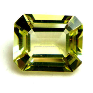 Piedra preciosa redonda ovalada de cuarzo limón 3A, piedra preciosa natural, cuarzo amarillo limón, forma de mezcla, piedras preciosas de cuarzo, piedra calibrada amarilla - Product Image 4