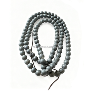 Bracciale di alta qualità naturale nero Meteorite incisione e lucidatura Design - Product Image 1