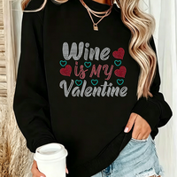 Dernier design 'Love' en strass pour transfert, vente en gros, design de haute qualité pour T-shirt
