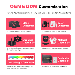 Хит продаж: 4D <span class=keywords><strong>LED</strong></span> маска для светотерапии лица (630 нм, 460 нм, 520 нм, 850 нм) – маска для красной светотерапии - Product Image 3