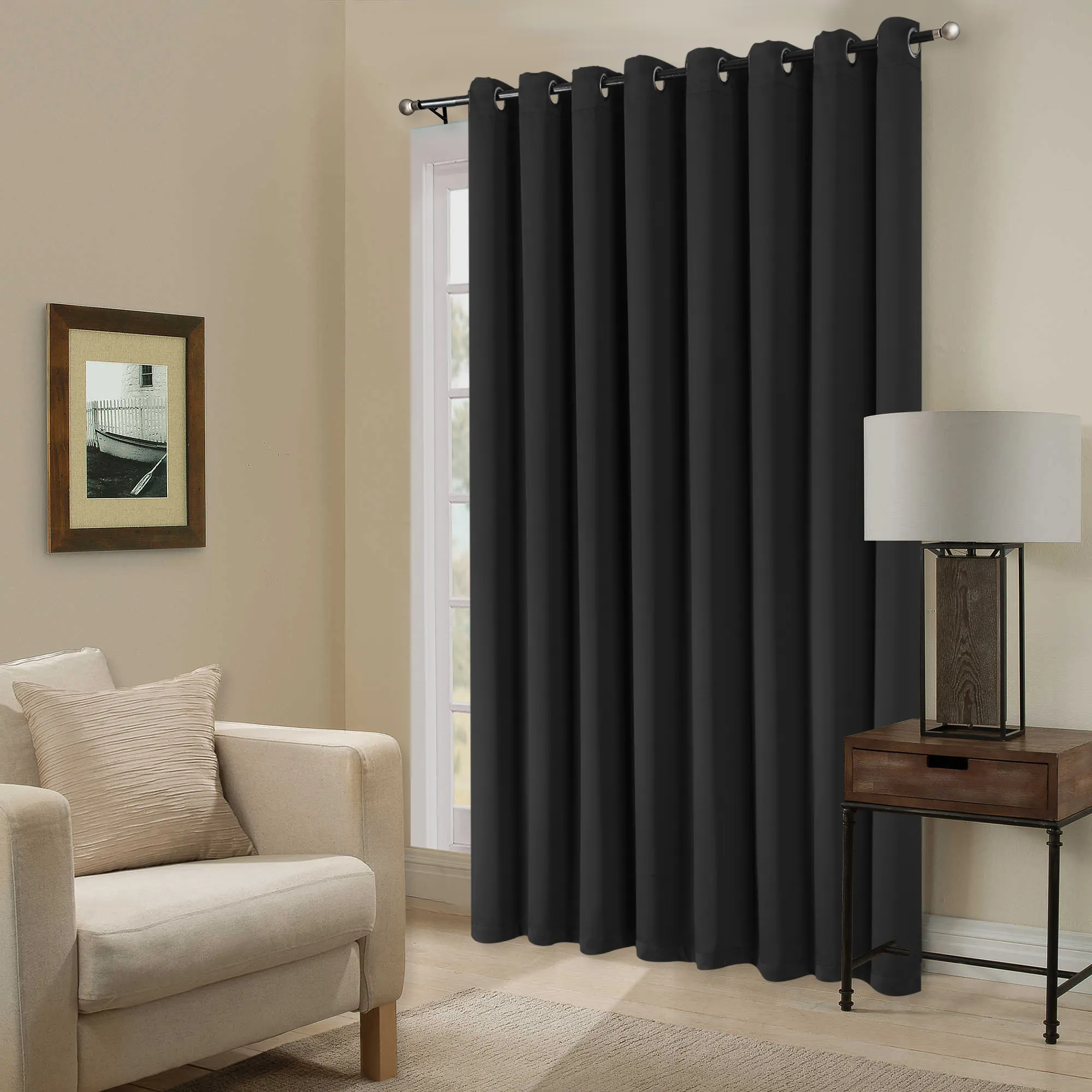 100% blackout curtains extra long 108 inches