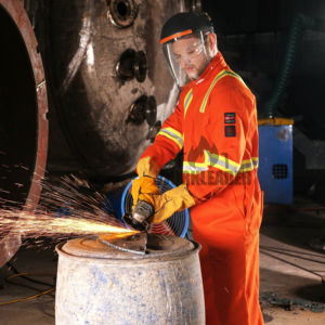 Bộ đồ bảo hộ chống cháy, phản quang cao cấp dành cho công trường dầu khí và trạm xăng, có in logo theo yêu cầu - Product Image 1