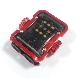 Mini lampe porte-clés Led noire de 6cm, lampe de poche d'extérieur Portable avec batterie AAA, lumière d'avertissement haute luminosité pour le Camping - Product Image 5