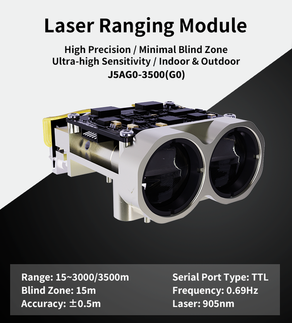 2000m Range Finder Module Sensor Long Range Laser Distance Sensor   for NATO Target