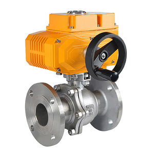 Válvula de bola eléctrica motorizada COVNA de acero inoxidable 304 de dos vías con sobremando a la controlación manual para sistema de riego por goteo con ventana de 90 días - Product Image 2