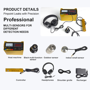 ई प्रमाणीकरण डिजिटल ध्वनिक जल रिसाव मीटर बहु-कार्य स्मार्ट होम पाइपलाइन रिसाव डिटेक्टर औद्योगिक धातु - Product Image 3