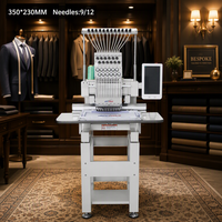 Machine à broder compacte à tête unique REVHON pour les petites ateliers, les vêtements personnalisés, les casquettes et les produits en cuir