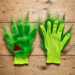 Halloween <b>Grinch</b> Mask Gloves Scarf and <b>Hat</b> Christmas Decoration - Product Image 5