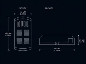 5526 Kit de control remoto y receptor para ventilador de techo DC de 6 velocidades, código de aprendizaje Jianfeng, plástico y silicona, color negro, 433 MHz - Product Image 3