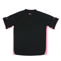 Camiseta de Fútbol HEALY Lively a la Moda con Combinación de Colores, Elegante Camiseta de Fútbol Rosa para Fitness, Uniforme Deportivo Personalizado con Cuello Redondo para Hombre