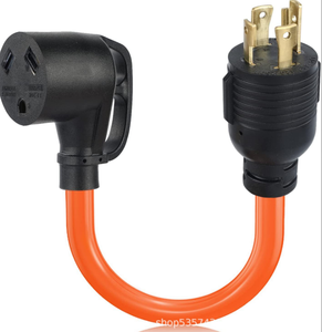Extension Cord Trailer Cable USA Type Twist Lock NEMA L14-30p To (4) NEMA 5-20r Heady Duty Generator Extension Cord