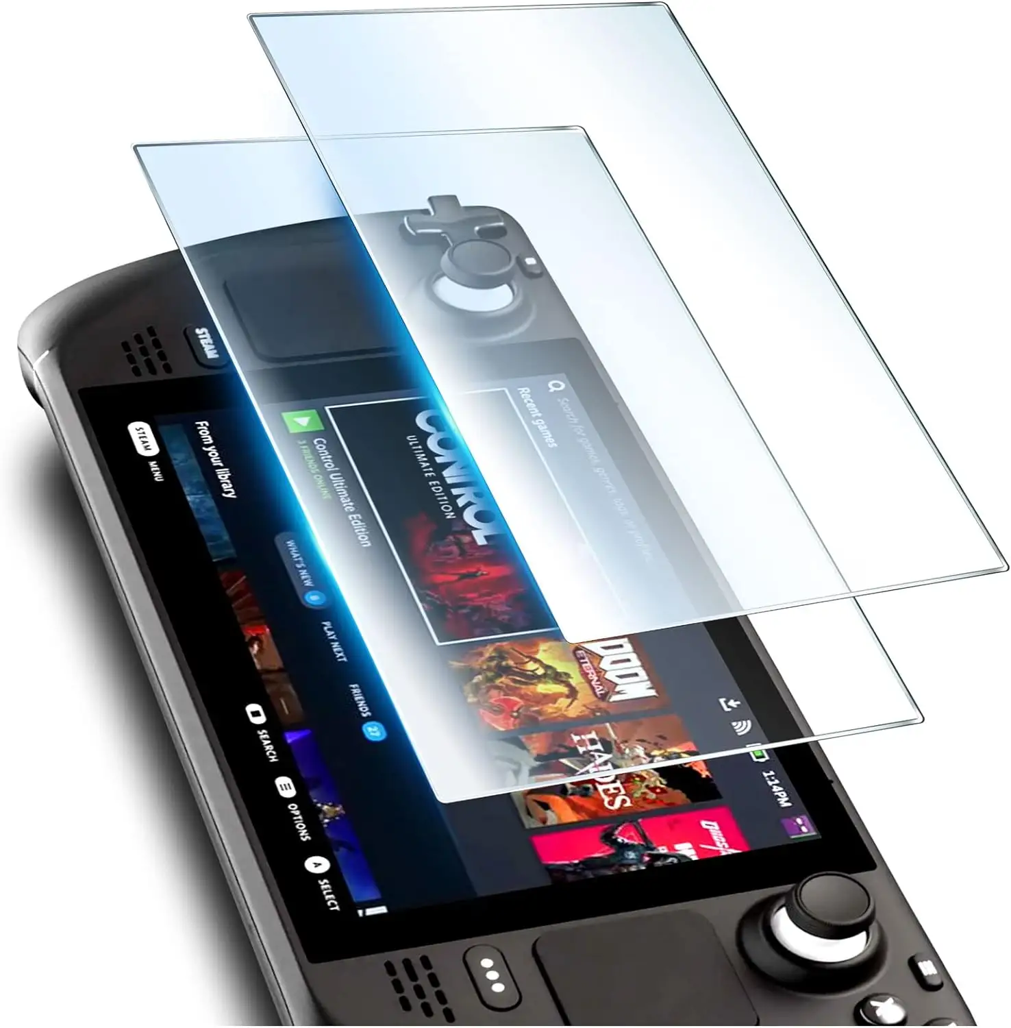 Buhar güverte ekran koruyucu için Film HD cam koruyucu 9H sertlik çizilmeye dayanıklı temperli cam buhar güverte için 7 inç