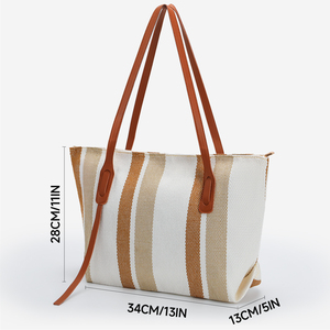 <strong>Cheap</strong> Low Price Shipping Import Charges to Your Country Striped Woman Tote <strong>Bag</strong> for Lady Girls Handbag - Product Image 2