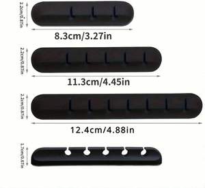 Ganchos Autoadhesivos para Cables de Carga, Clips de Silicona para Cables, Organizador de Cables para Oficina y Escritorio de Casa - Product Image 2