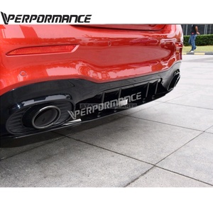 W177 diffuseur arrière et conseils pour W177 A180 A200 A220L lèvre arrière avec embouts d'échappement <span class=keywords><strong>2019</strong></span> ~ 2020 Année - Product Image 5