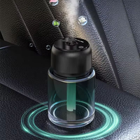 Diffuseur d'arômes de luxe alimenté par USB, design ciel étoilé, diffuseur de parfum en verre intelligent pour voiture, fonction de minuterie